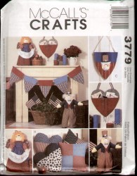 3779  MCCALLS UNCLE SAM/  ANGEL 24'' GREETER, DOOR HANGING, FLAG  PILLOW PATTERN UNCUT